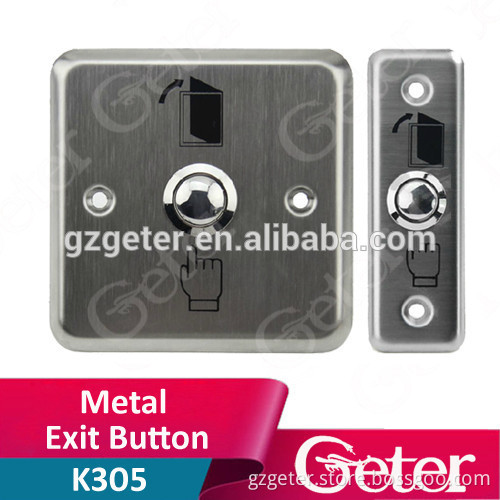 Accessory for access control system metal exit button